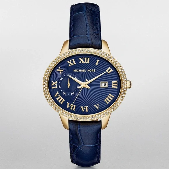 NEW Michael Kors Parker  Wrist Ladies Women Watch Blue Crystal Michael Kors Ladies Watch Parker MK6104 | Watches Prime main image 3